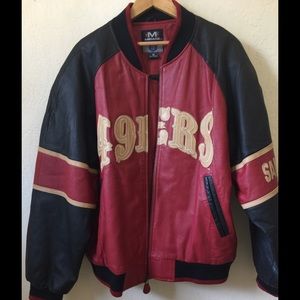 San Francisco 49er’s leather jacket